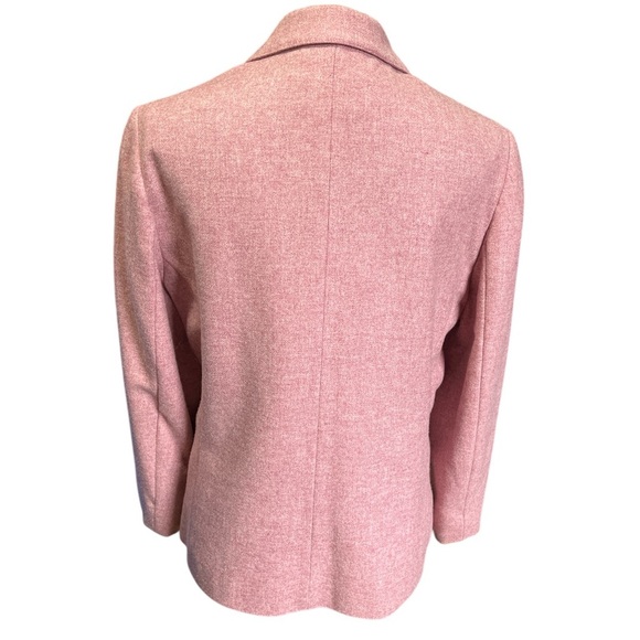 MAIRI MACINTYRE New Wool Dusty‎ Pink Blazer Vintage Clueless Preppy Elle Woods - Picture 2 of 12